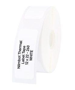 Thermal Label 12x22mm - 260 Labels Per Roll - White