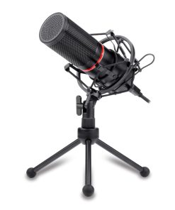 Redragon Blazar Cardioid Usb Gaming Mic And Tripod - Black